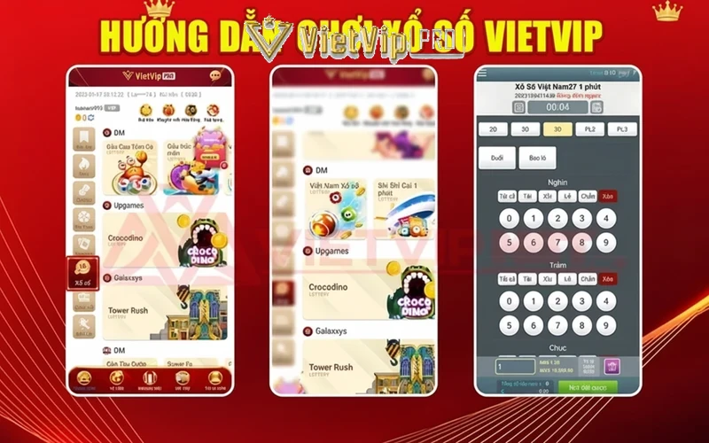 Hướng dẫn chơi xổ số Vietvip
