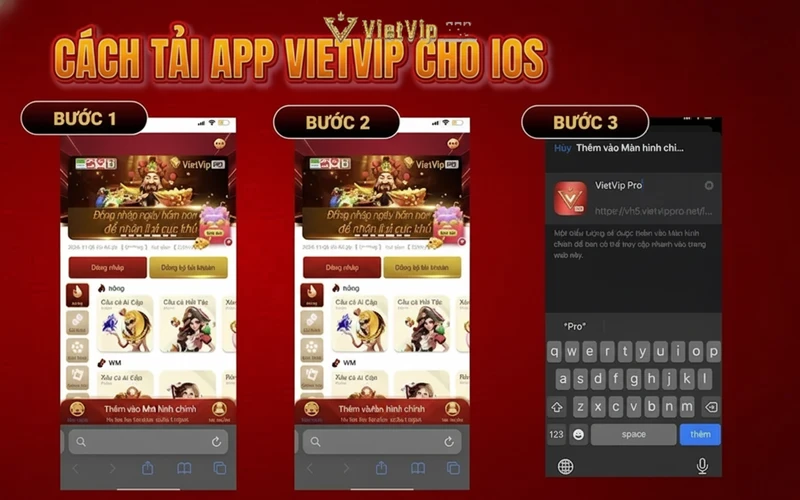 Cách tải App Vietvip cho iOS